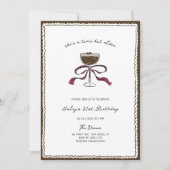 Kleine beetje oudere espresso met de hand getekend kaart (Voorkant)