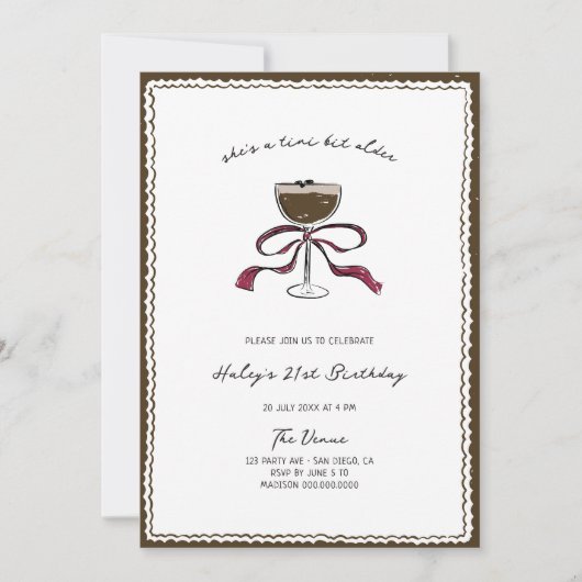 Kleine beetje oudere espresso met de hand getekend kaart (Voorkant)