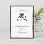 Kleine beetje oudere espresso met de hand getekend kaart (Staand voorkant)