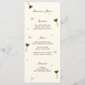 Kleine beetje oudere espresso met de hand getekend menu (Voorkant)