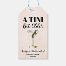 Kleine beetje oudere minimale Martini cocktail ver Cadeaulabel