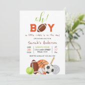 kleine beginner Het is een Baby shower voor jongen Kaart (Staand voorkant)