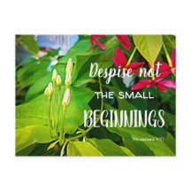 Kleine Beginnings Schrift Quote Inspirerend