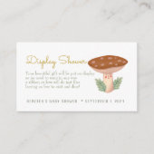 Kleine behuizing met rode paddenstoel informatiekaartje (Voorkant)