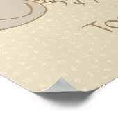 Kleine Beige Birdies bij de feeder - beter bij elk Poster (Hoek)