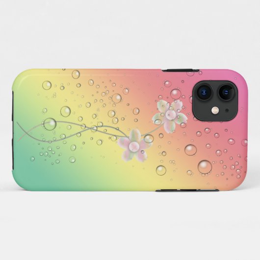 Kleine belletjes Case-Mate iPhone case (Achterkant (horizontaal))