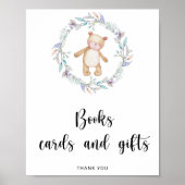 Kleine beren boeken en geschenken poster (Voorkant)