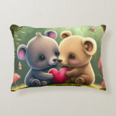 Kleine beren cartoon accent kussen (Voorkant)