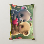 Kleine beren cartoon accent kussen (Voorkant(Verticaal))