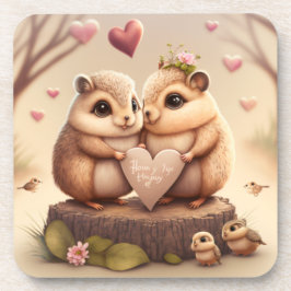 Kleine beren cartoon bier onderzetter