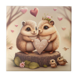 Kleine beren cartoon tegeltje