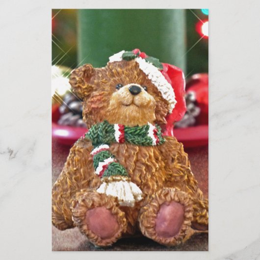 Kleine Beren Kerstmis Briefpapier (Voorkant)