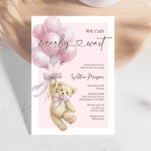 Kleine berenmeisje babyshower teddyberen ballonnen