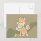 Kleine beschermer kikker briefkaart (Voorkant / Achterkant)