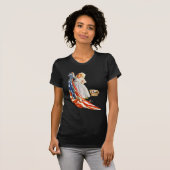 Kleine Betsy Ross en de Amerikaanse vlag T-shirt (Voorkant volledig)