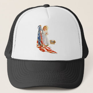 Kleine Betsy Ross en de Amerikaanse vlag Trucker Pet