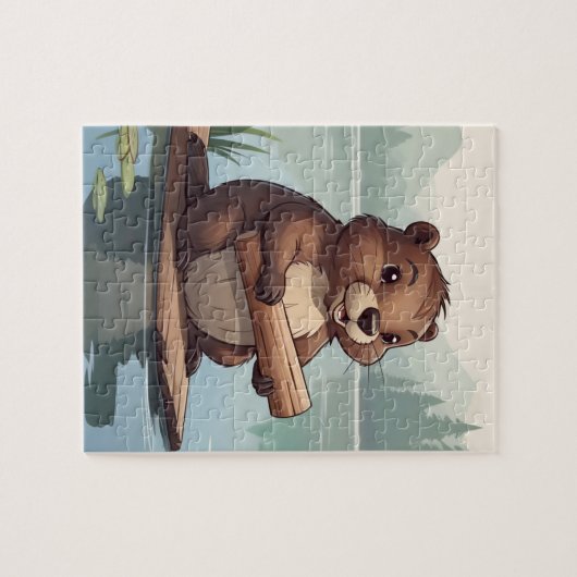 Kleine Bever op het meer Legpuzzel (Horizontaal)