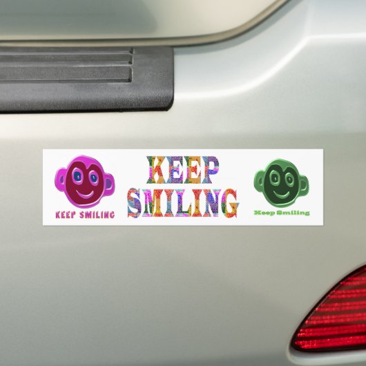 KLEINE BEWARING BUMPERSTICKER (Op auto)
