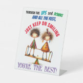 KLEINE BEWARING RECLAMEBORD MET VOETSTUK (Voorkant)