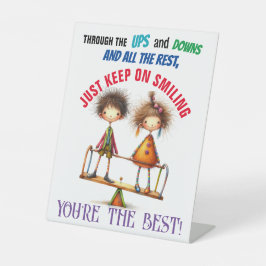 KLEINE BEWARING RECLAMEBORD MET VOETSTUK