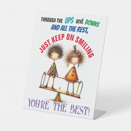 KLEINE BEWARING RECLAMEBORD MET VOETSTUK (Voorkant)