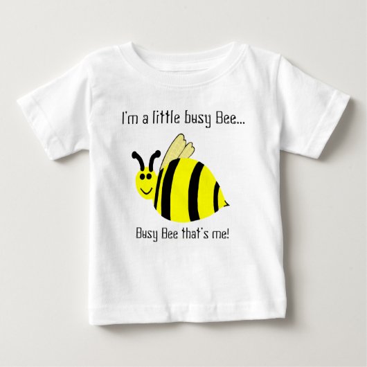 Kleine Bezige Bee Yellow Bumble Bee Kinderen Shirt (Voorkant)