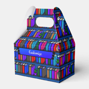 Kleine Bibliotheek Boek Planken Blauwgroen Gable Bedankdoosjes