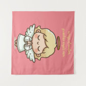 Kleine biddende engel wandkleed (Voorkant (horizontaal))