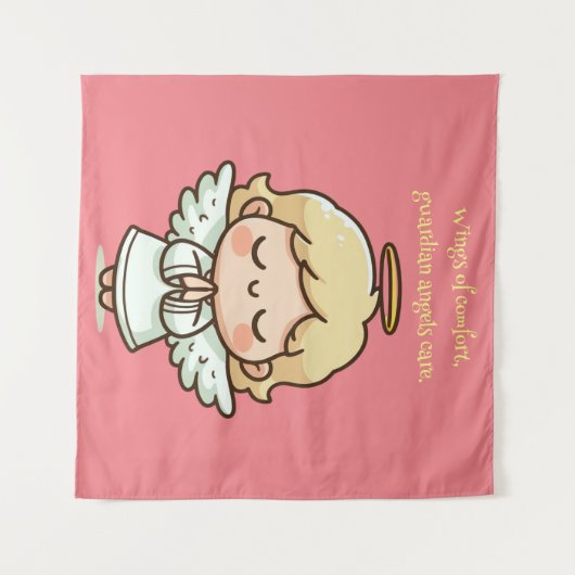 Kleine biddende engel wandkleed (Voorkant (horizontaal))