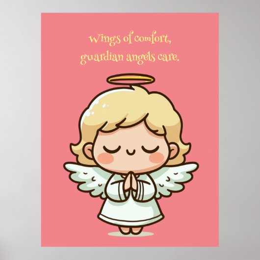 Kleine bidengel poster (Voorkant)