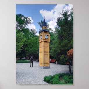 Kleine Big Ben in Oekraïne Poster