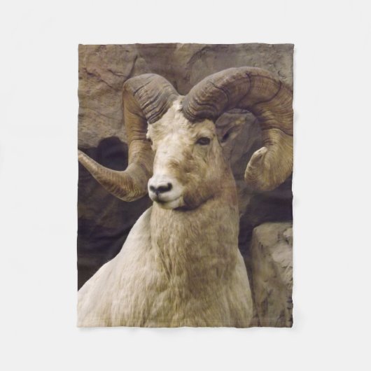 Kleine Big Horn Sheep Fleece Blanket Deken (Voorkant)