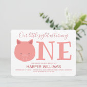 Kleine biggetje die één dier de eerste geboorte in kaart (Staand voorkant)