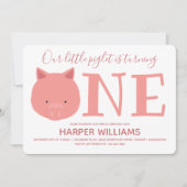 Kleine biggetje die één dier de eerste geboorte in kaart (Voorkant)