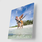 Kleine biggetje vierkante klok (Hoek)