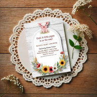 Kleine Biggetje Zonnebloem Boerderij Baby Shower