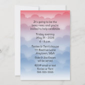 Kleine Bij Baby Jongen Eerste Verjaardag Kaart (Achterkant)