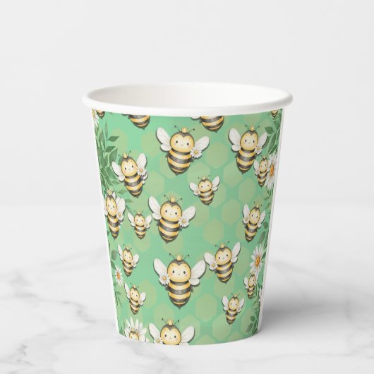 Kleine bij buzz papier kopjes papieren bekers (Achterkant)