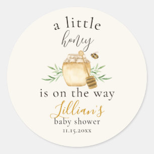 Kleine bij is op weg Bee Baby Shower Favor Ronde Sticker