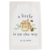 Kleine Bij Op Weg Bij Baby Shower Cadeautas (Voorkant)