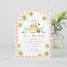 Kleine Bij Op Weg Roze Baby Shower