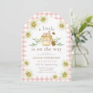 Kleine Bij Op Weg Roze Baby Shower Kaart