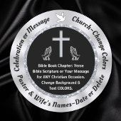 Kleine BIJBELVERZEN Stickers, Verander KLEUREN, MA Ronde Sticker