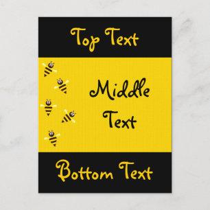 Kleine bijen briefkaart