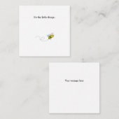 Kleine bijen Dank je wel Notitiekaartje (Voorkant / Achterkant)