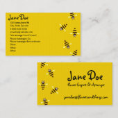 Kleine bijen die Visitekaartjes (Voorkant / Achterkant)