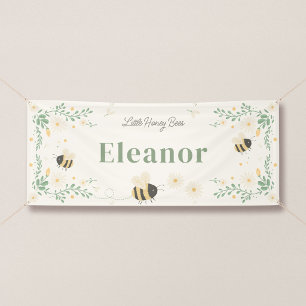 Kleine Bijen Verjaardagsbanner met Naam Spandoek