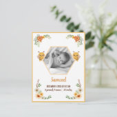 Kleine bijengeboortelastjes briefkaart (Staand voorkant)