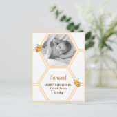 Kleine bijengeboortelastjes briefkaart (Staand voorkant)