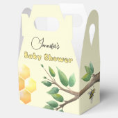 Kleine bijenkorf voor Baby shower Bedankdoosjes (Geopend)